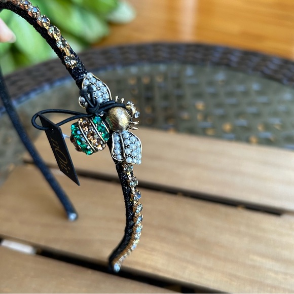 Noir Headband Hair accessories Christmas Rhinestone Black New - Picture 2 of 5